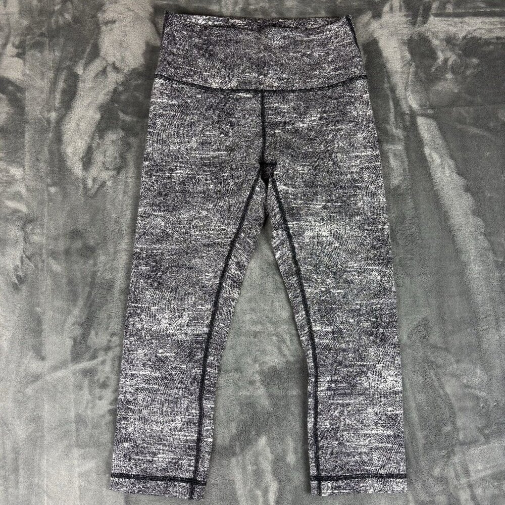 Lululemon Wunder Under Thick Capri Leggings Oreo Women’s Size 8